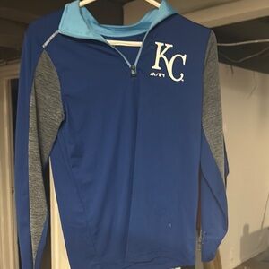 Kids Blue KC Long Sleeve Shirt